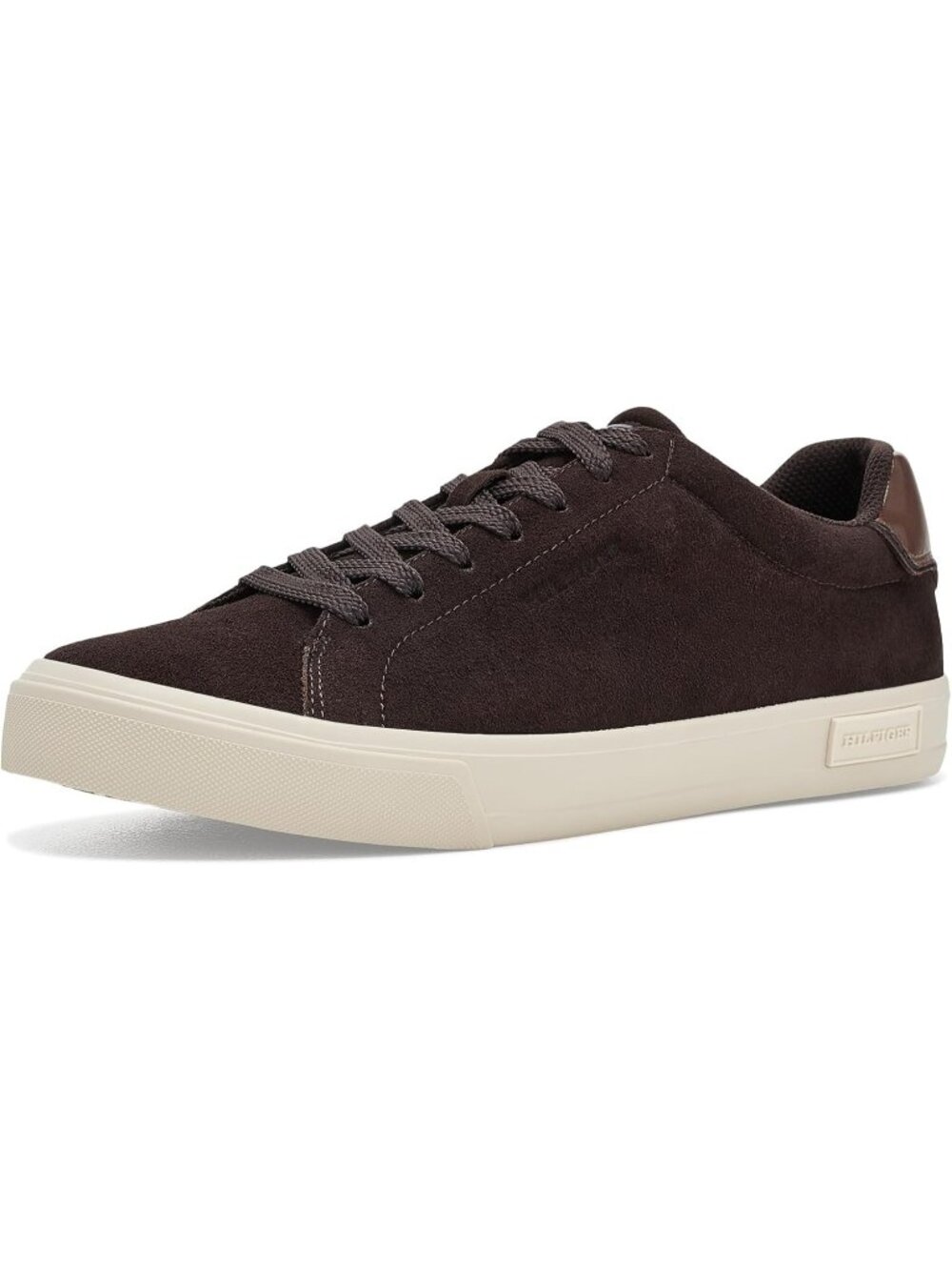 Tommy Hilfiger Men's Deep Cognac Closed Toe Lace Up Casual Rawly Sneakers Shoes